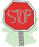 A stop sign