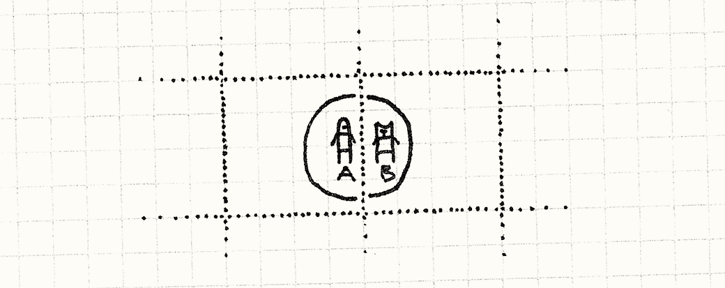 Two Units in adjacent Cells are close enough to interact.